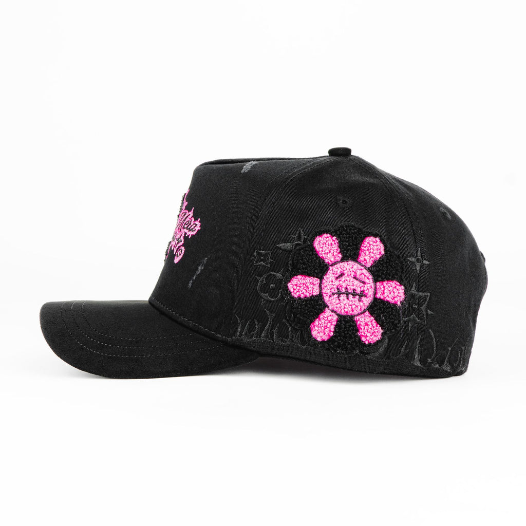 Gorra Mz Hats MURAKAMI LV BLACK | Snapback Visera Semicurva