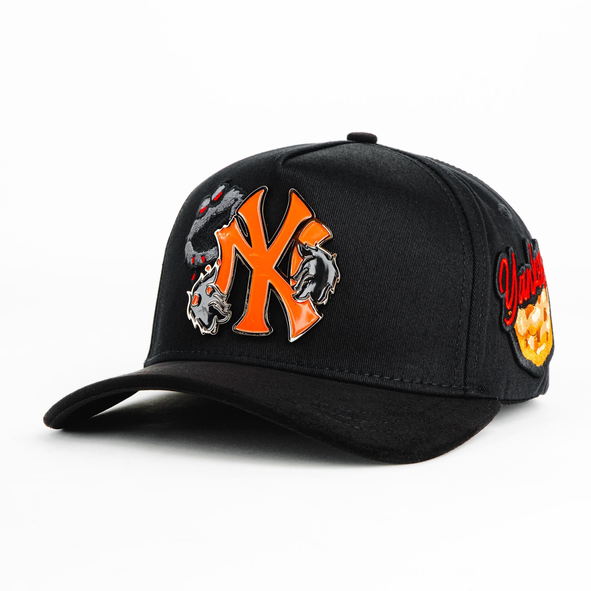 Gorra Mz Hats NY COOKIES BLACK VISOR SUEDE | Snapback Visera Semicurva