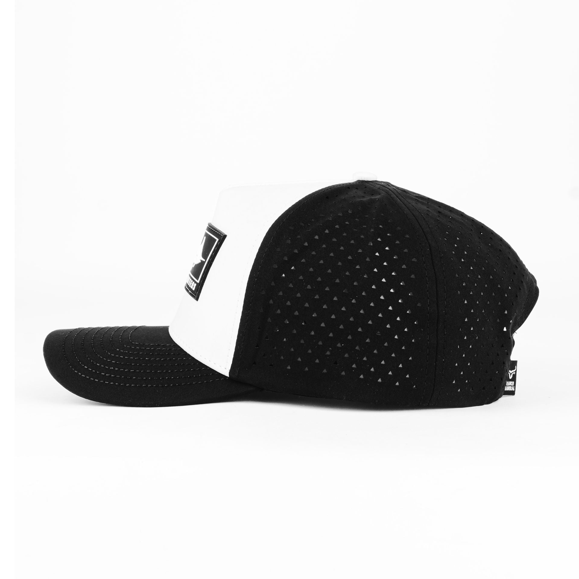 Gorra Ranch&Corral OFF THE HOOK WHT/BLK | Snapback Visera Curva