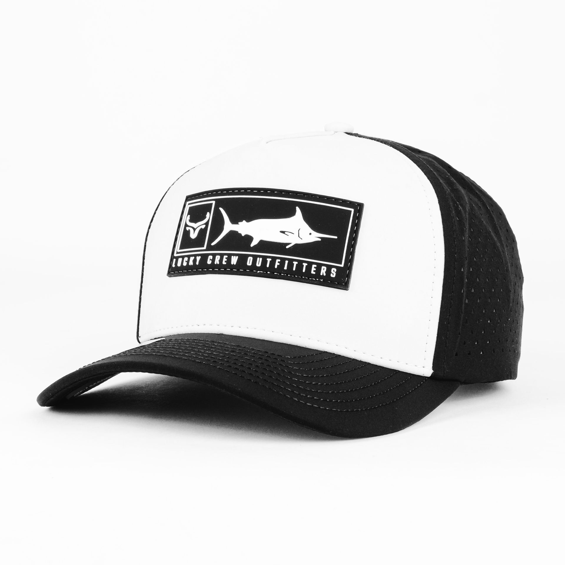 Gorra Ranch&Corral OFF THE HOOK WHT/BLK | Snapback Visera Curva