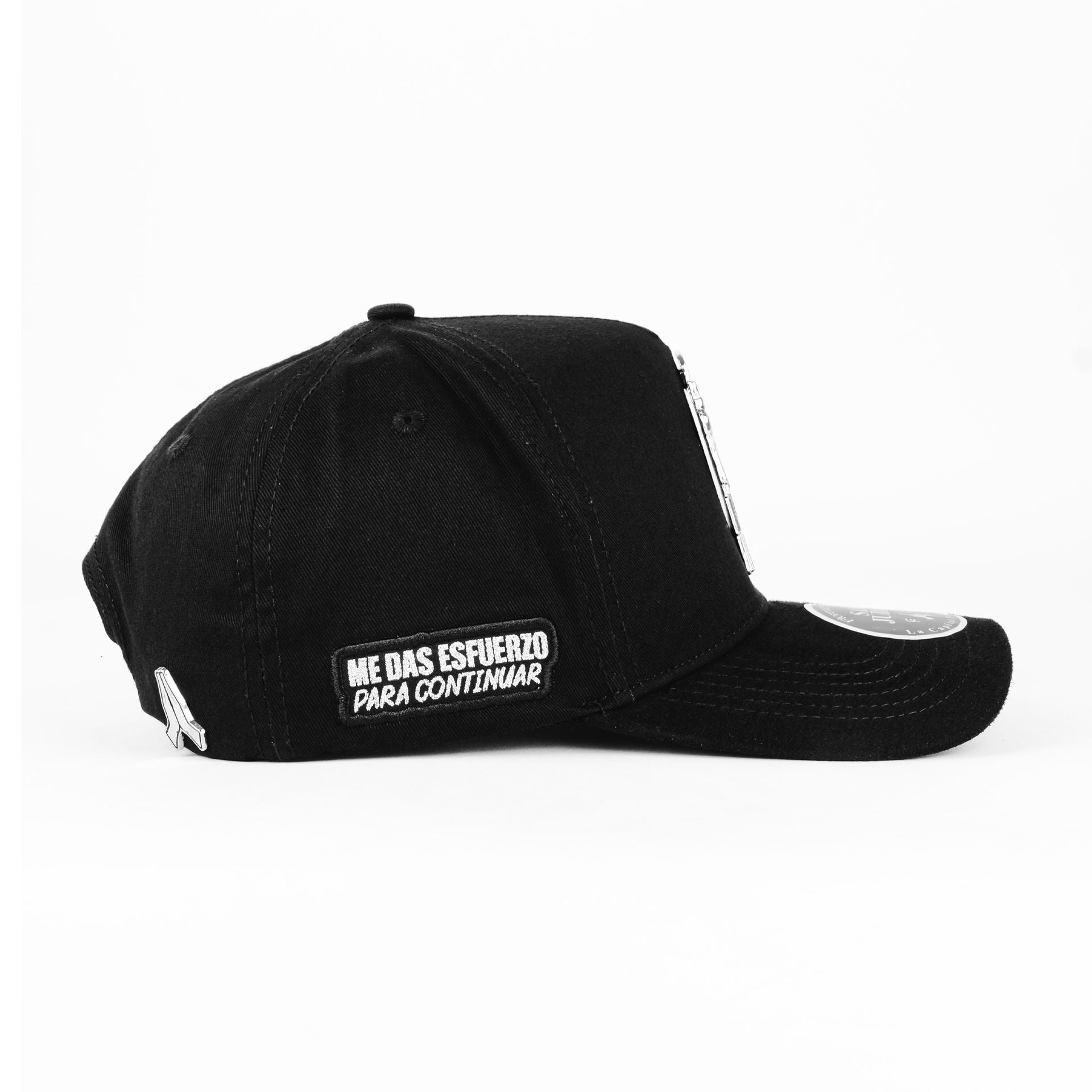 Gorra Florence Caps SAN JUDAS SILVER BLACK | Snapback Visera Semicurva