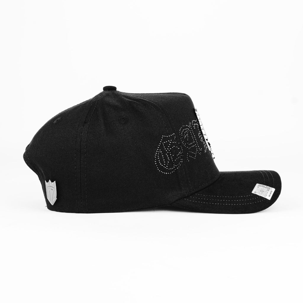 Gorra Mz Hats EL GALLERO CRYSTAL BLK | Snapback Visera Semicurva