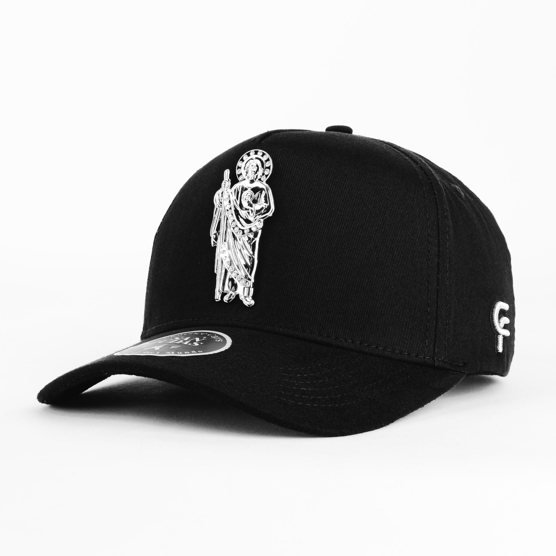 Gorra Florence Caps SAN JUDAS SILVER BLACK | Snapback Visera Semicurva
