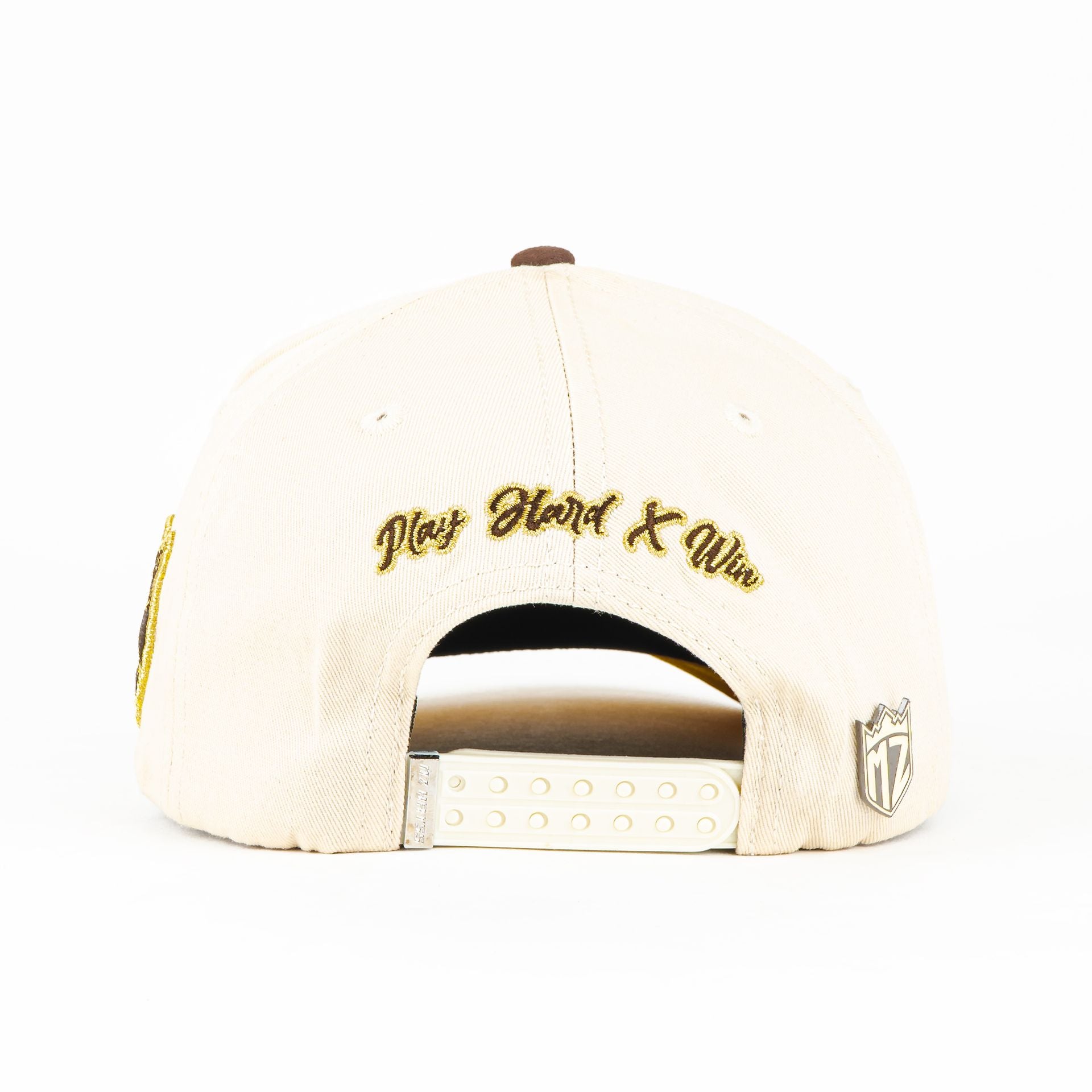 Gorra Mz Hats MAKING SD BEIGE/BROWN VISOR SUEDE | Snapback Visera Semicurva