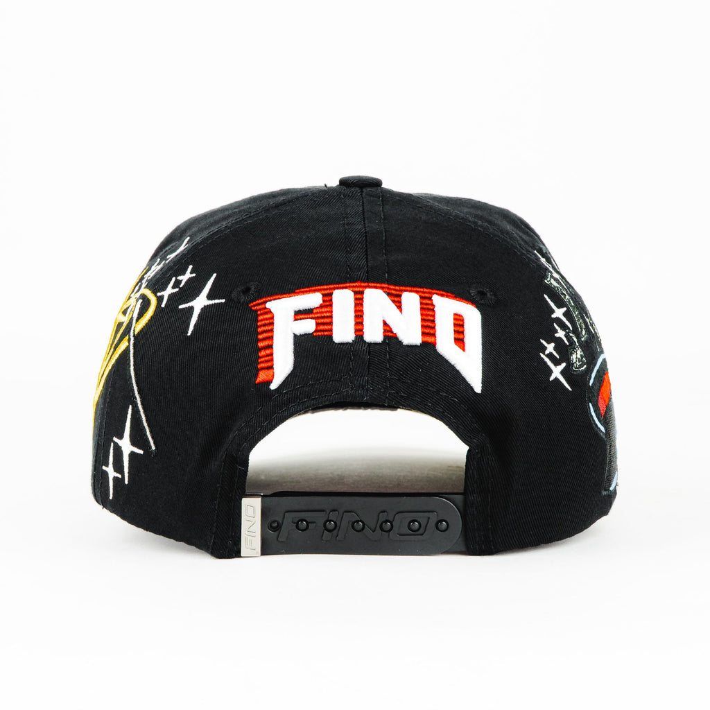Gorra Gallo Fino FINO MAGIC BLACK | Snapback Visera Semicurva