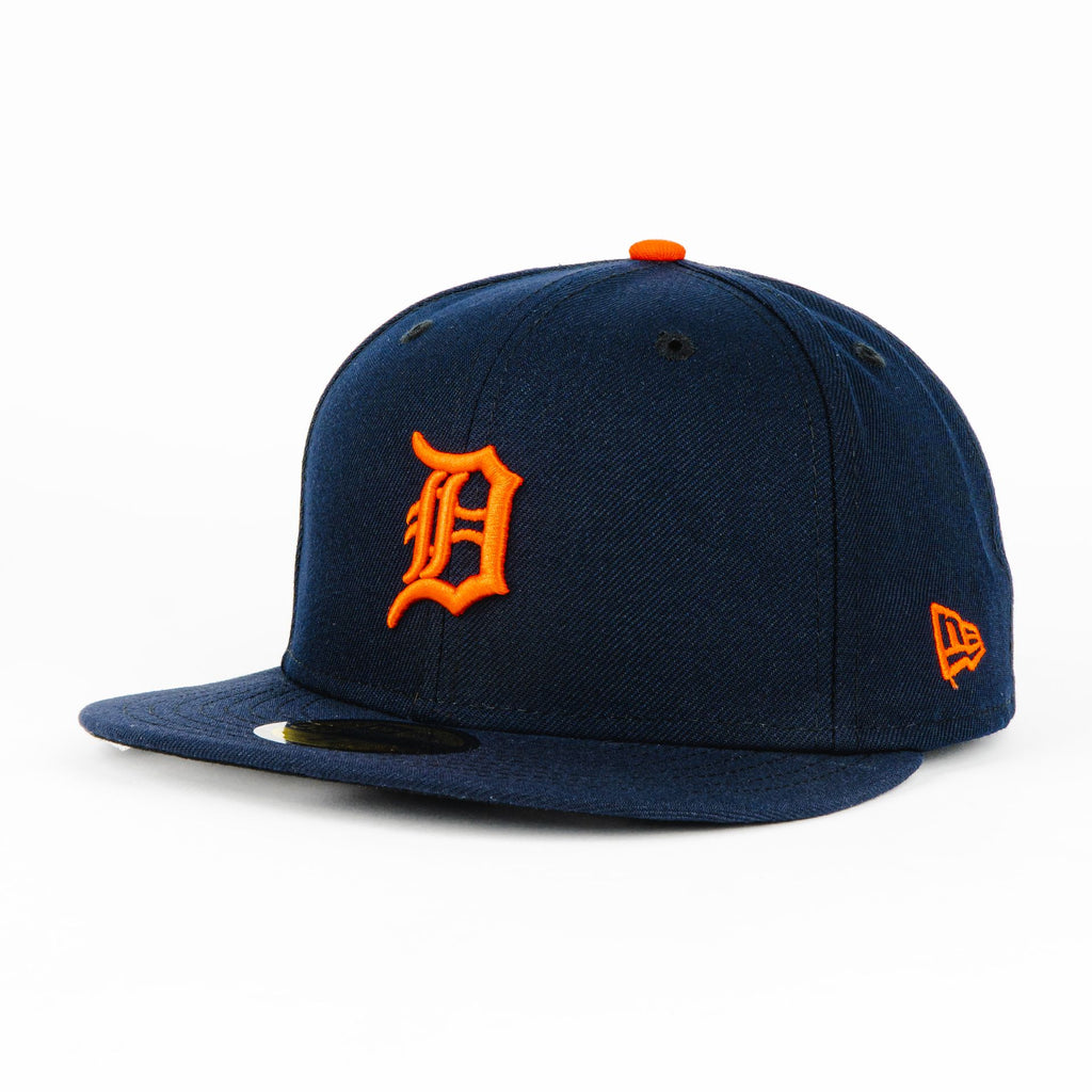 Gorra New Era TIGERS BASIC NAVY/ORG | CERRADA Visera Plana