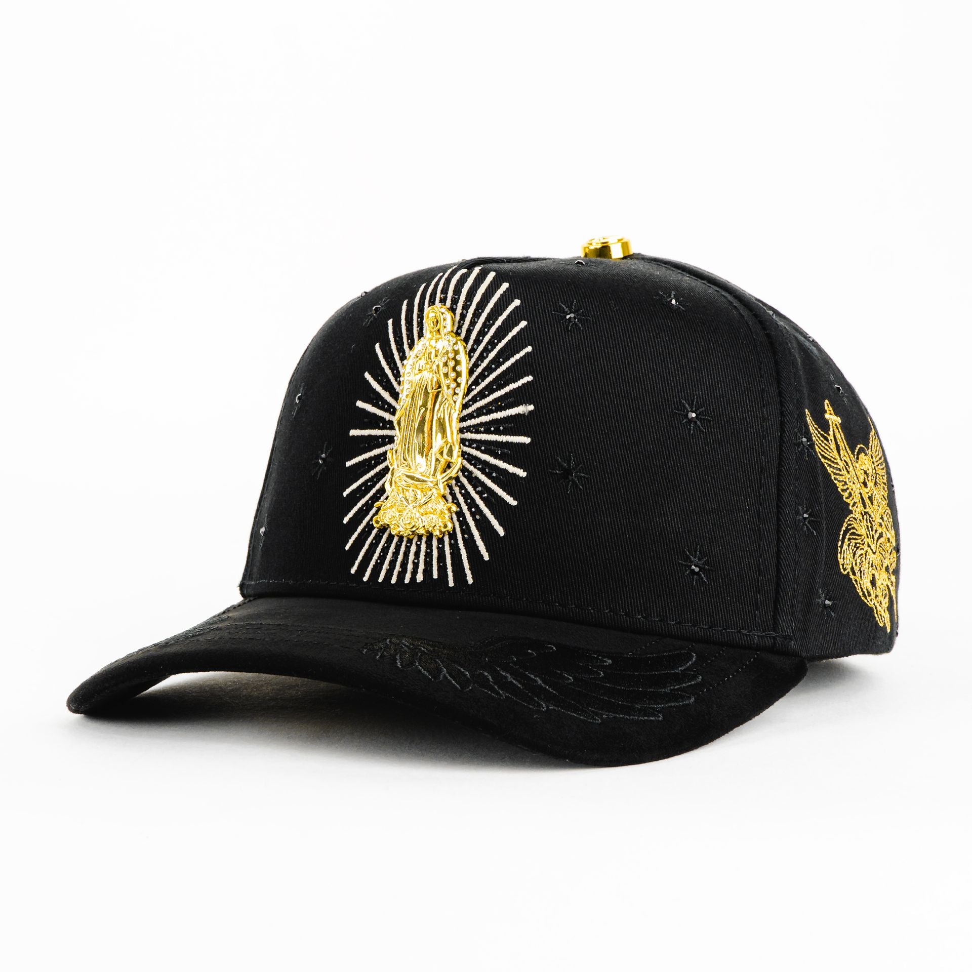 Gorra BiggBoss LA GUADALUPANA NEGRA | Snapback Visera Semicurva