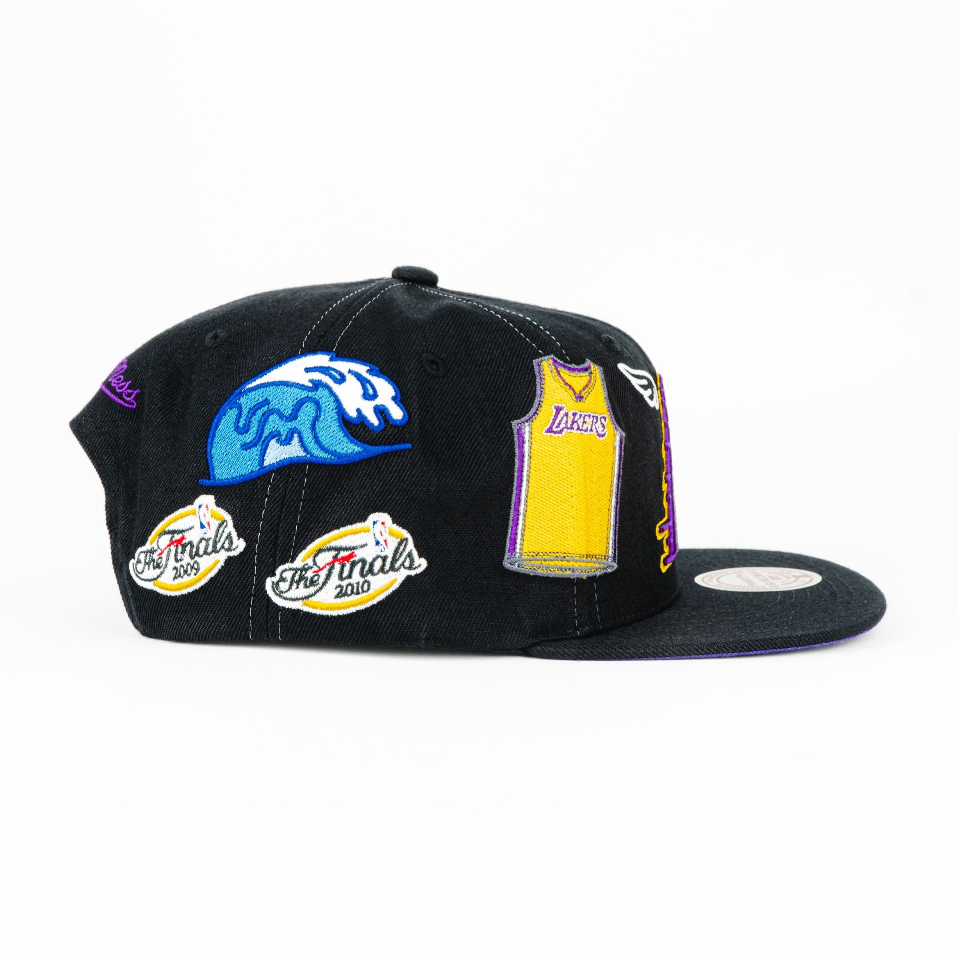 Gorra Mitchell&Ness LAKERS MY TOWNS BLACK | Snapback Visera Plana