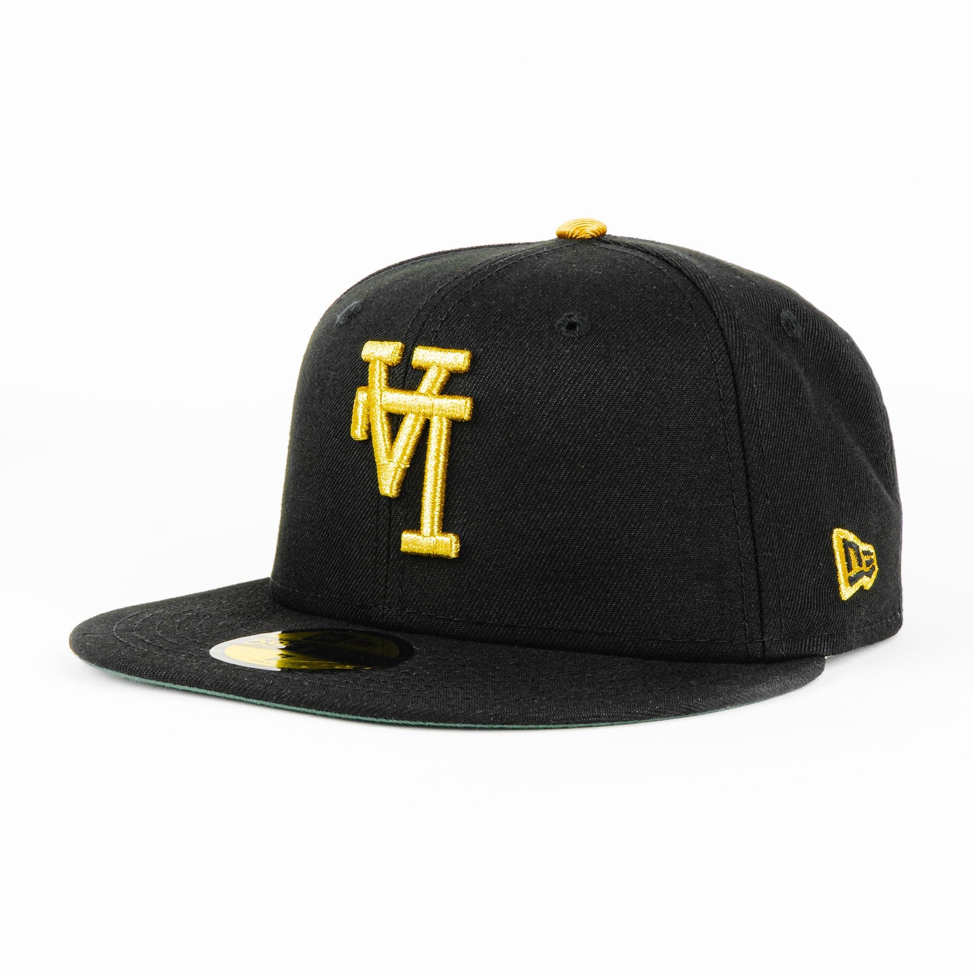 Gorra New Era DODGERS 100TH BLK/GOLD | CERRADA Visera Plana