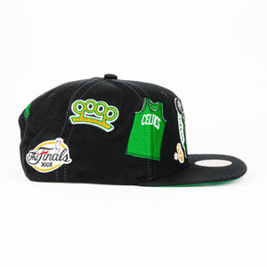 Gorra Mitchell&Ness CELTICS MY TOWNS BLACK | Snapback Visera Plana