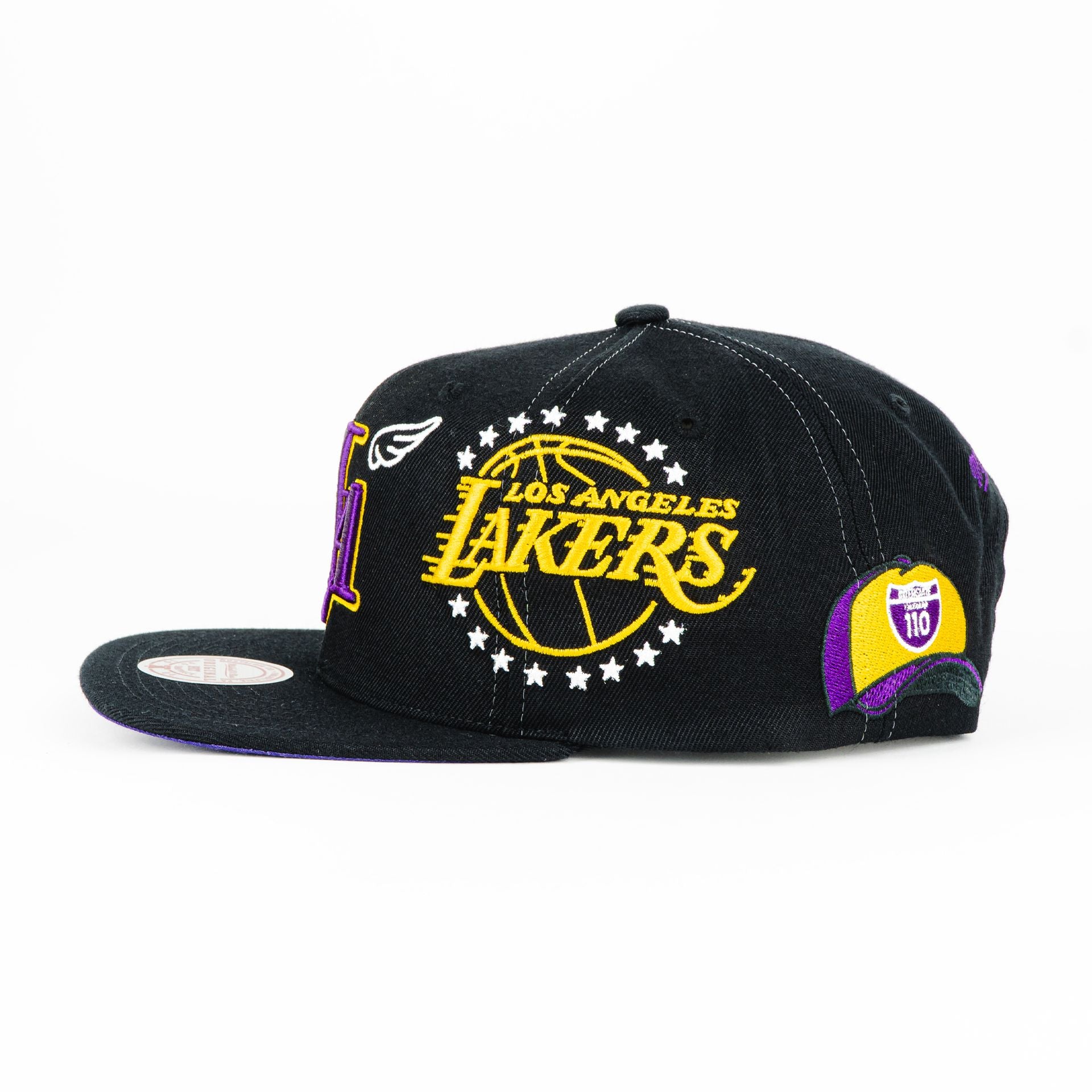 Gorra Mitchell&Ness LAKERS MY TOWNS BLACK | Snapback Visera Plana