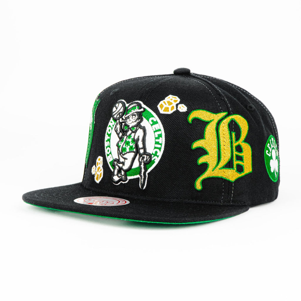 Gorra Mitchell&Ness CELTICS MY TOWNS BLACK | Snapback Visera Plana