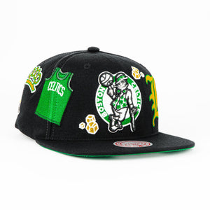 Gorra Mitchell&Ness CELTICS MY TOWNS BLACK | Snapback Visera Plana