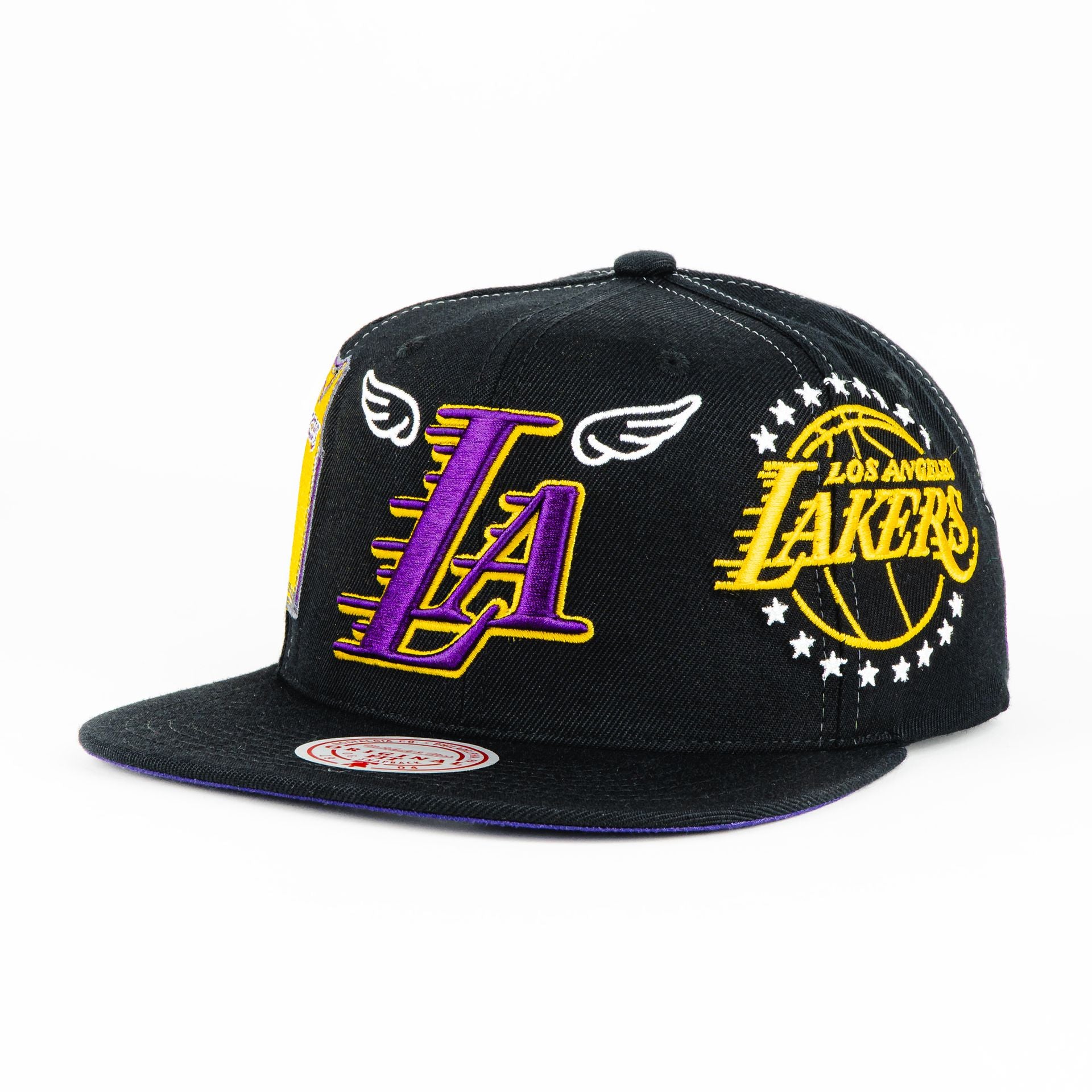 Gorra Mitchell&Ness LAKERS MY TOWNS BLACK | Snapback Visera Plana