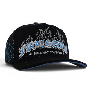 GORRA 5.7 FLAMES STARS BLUE