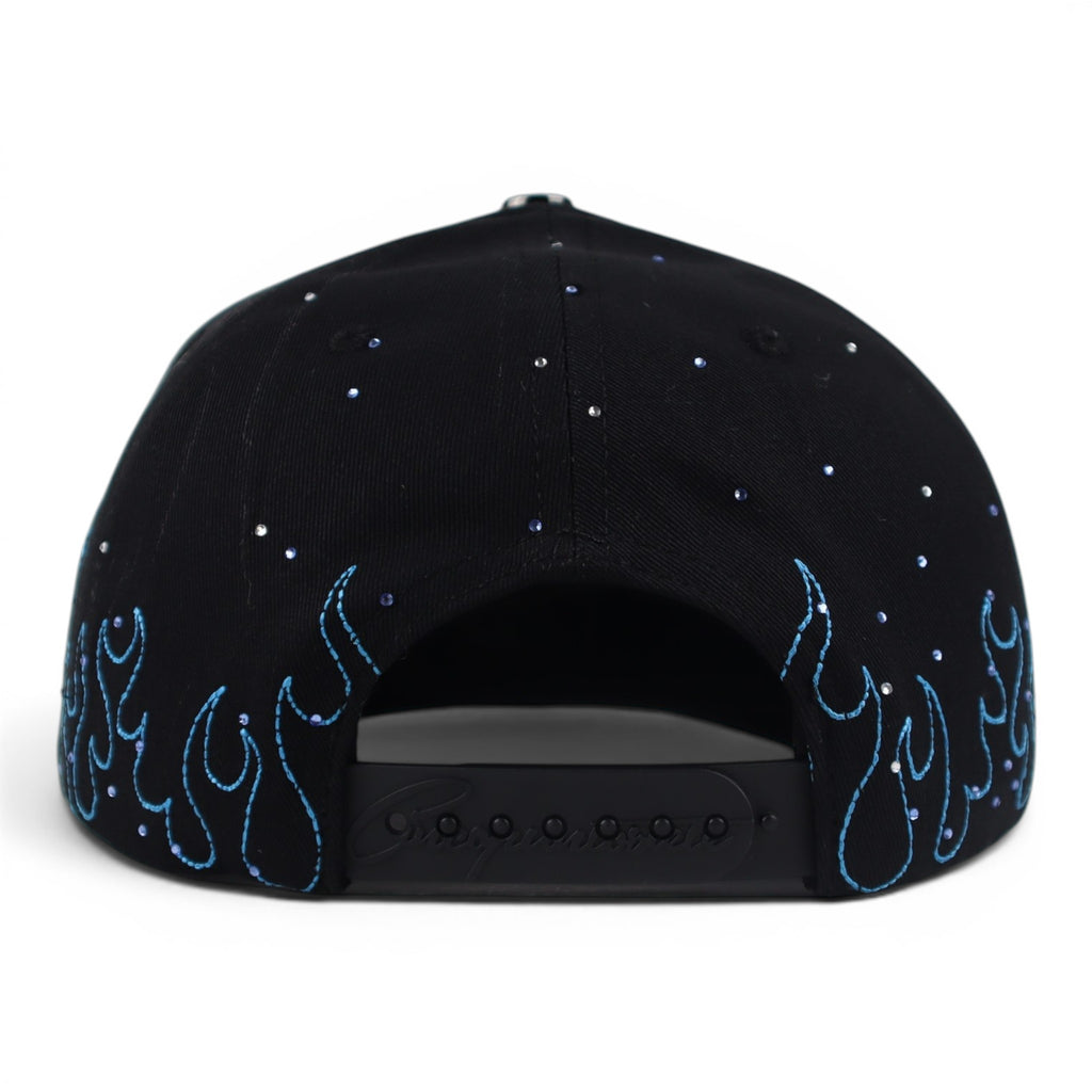GORRA 5.7 FLAMES STARS BLUE