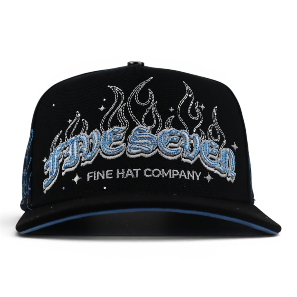 GORRA 5.7 FLAMES STARS BLUE