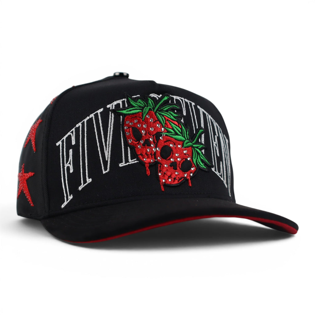 GORRA 5.7 SKULL STRAUWBERRY BLACK