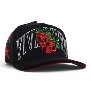 GORRA 5.7 SKULL STRAUWBERRY BLACK