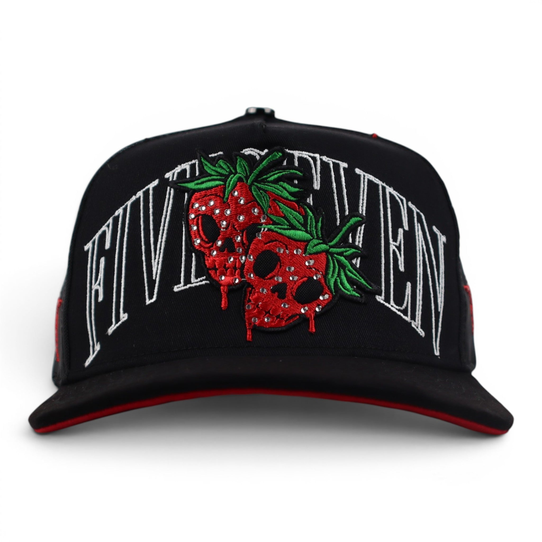 GORRA 5.7 SKULL STRAUWBERRY BLACK