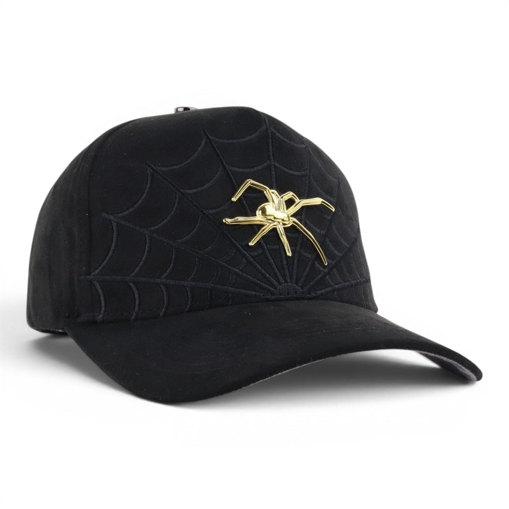 SPIDER GOLD BLK SUEDE
