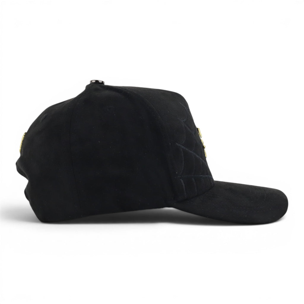 SPIDER GOLD BLK SUEDE