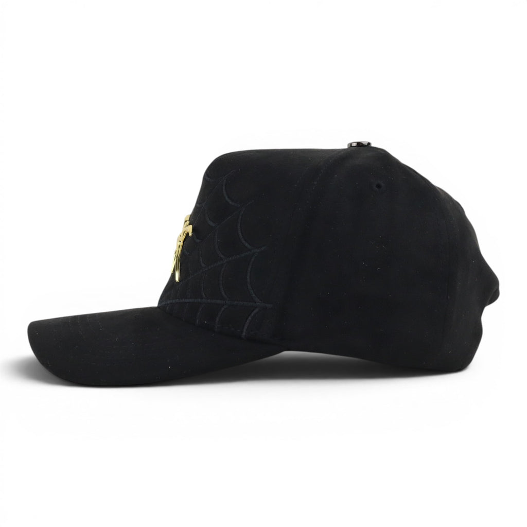 SPIDER GOLD BLK SUEDE