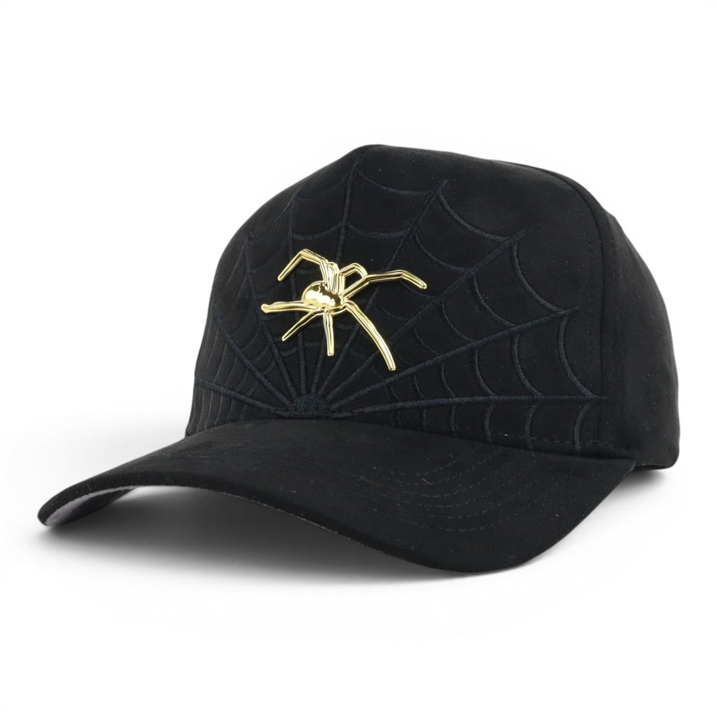 SPIDER GOLD BLK SUEDE