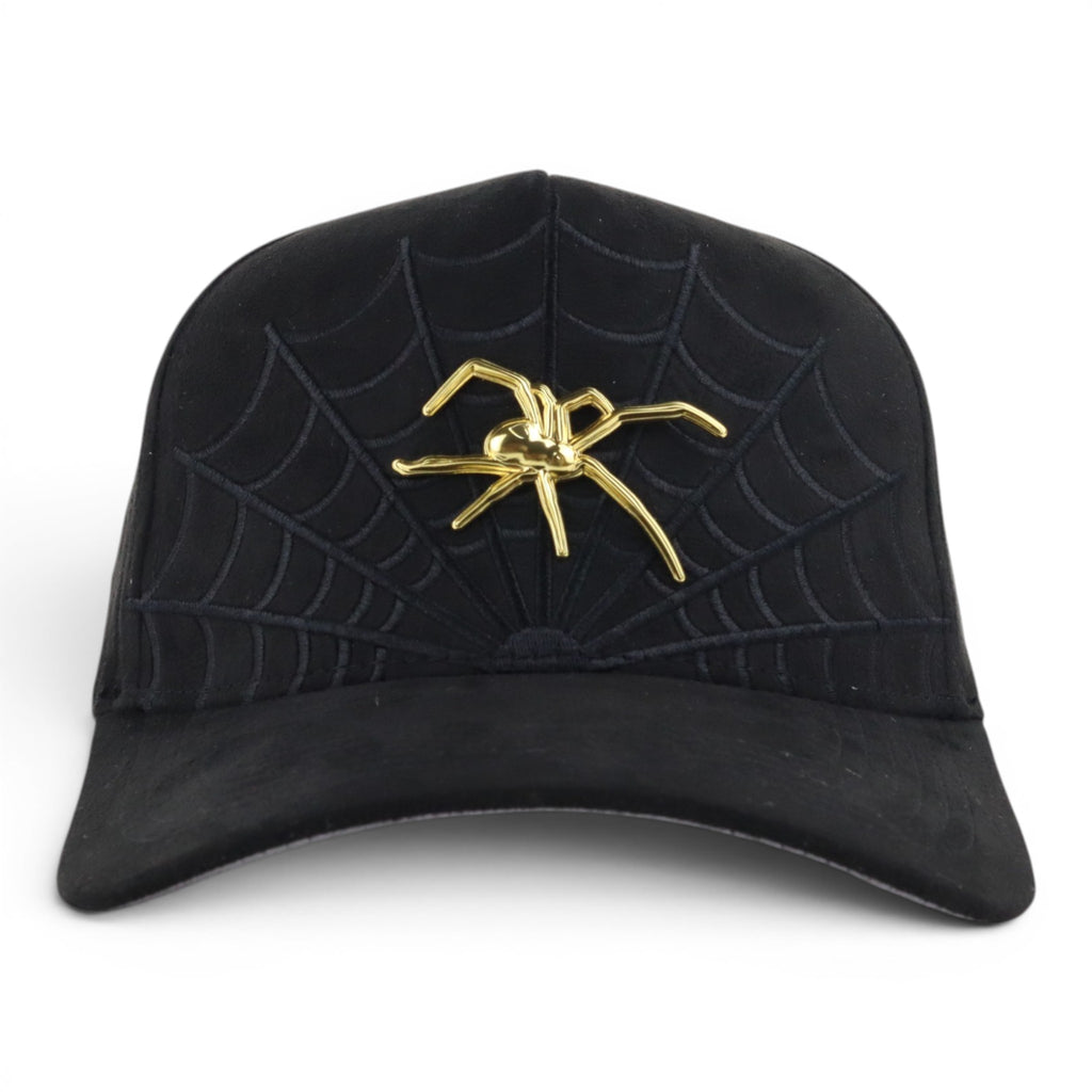 SPIDER GOLD BLK SUEDE