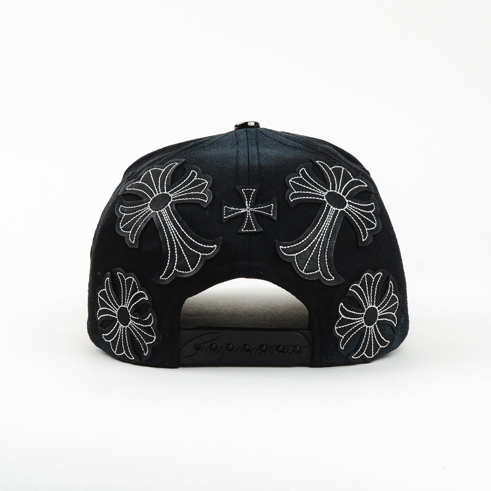 GORRA 5.7 DUROS GALLOS BLACK CROSS WHITE