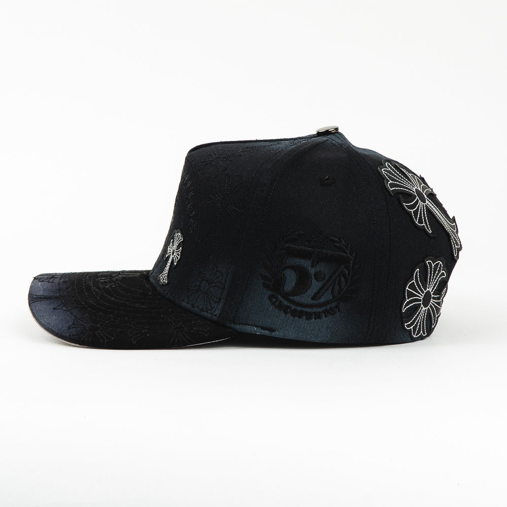 GORRA 5.7 DUROS GALLOS BLACK CROSS WHITE
