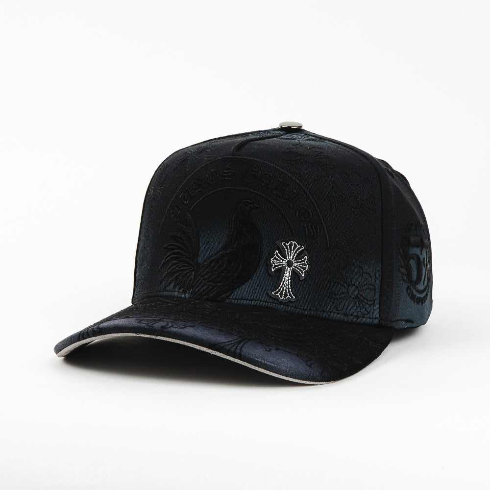 GORRA 5.7 DUROS GALLOS BLACK CROSS WHITE