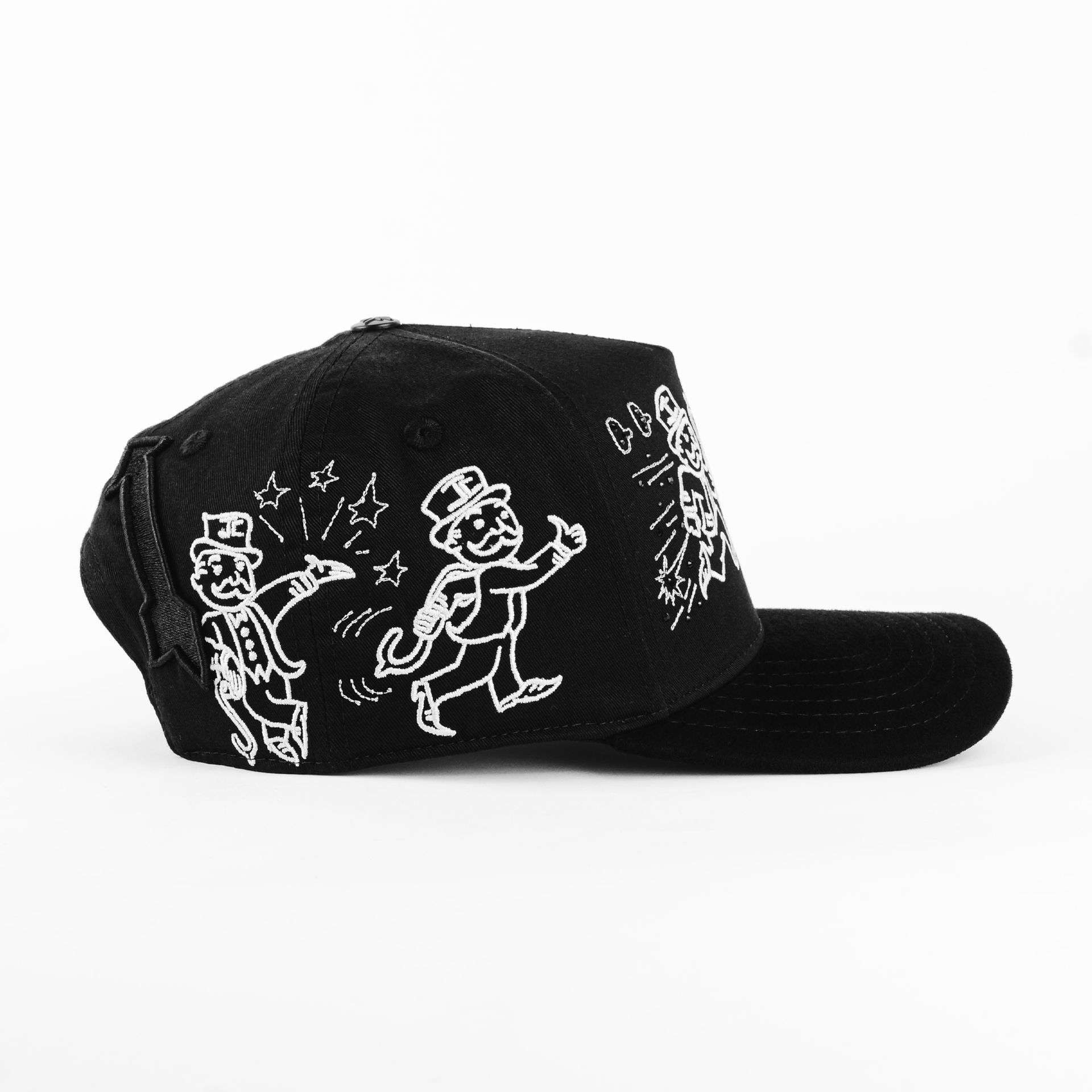 Gorra JC Hats JUMP XY BLACK | Snapback Visera Semicurva