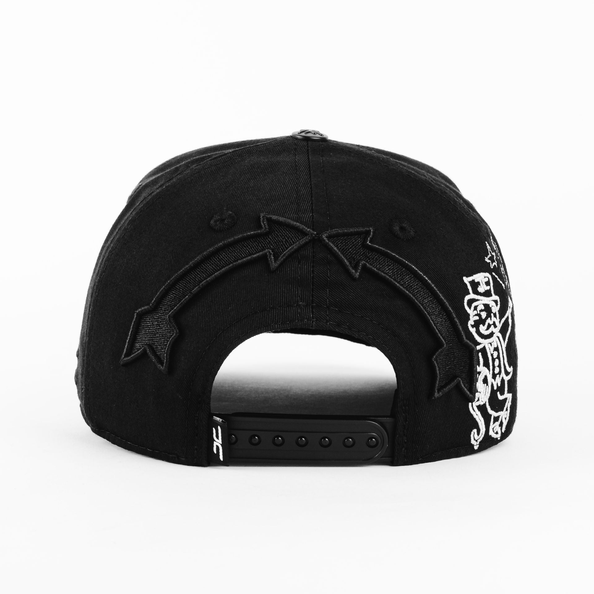 Gorra JC Hats JUMP XY BLACK | Snapback Visera Semicurva