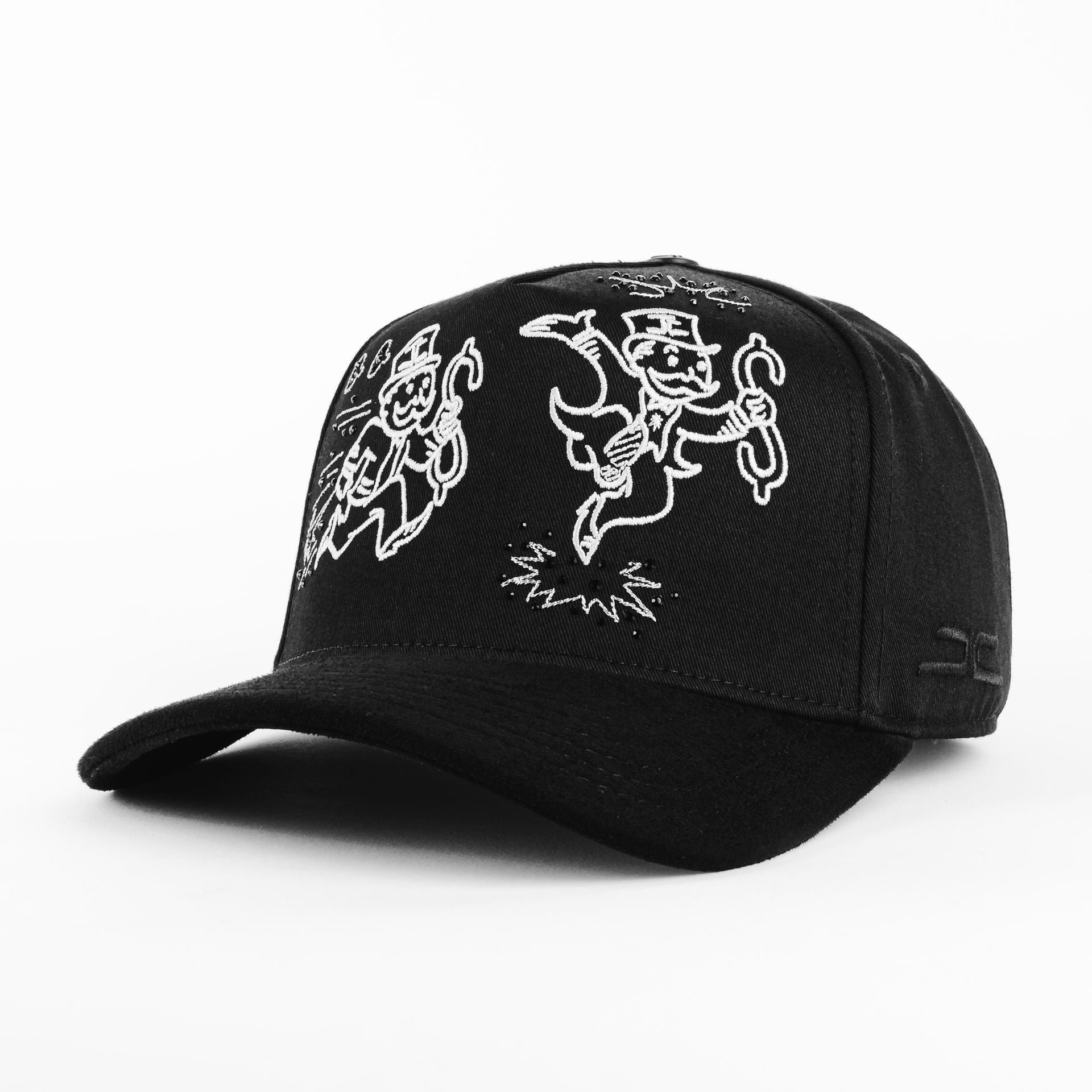 Gorra JC Hats JUMP XY BLACK | Snapback Visera Semicurva