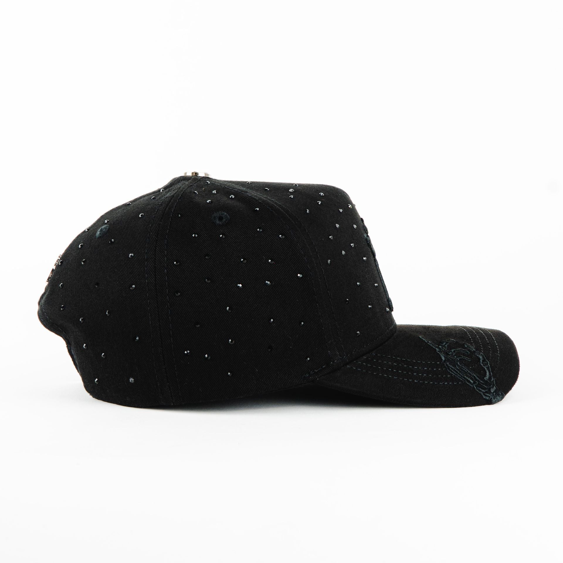 Gorra Ace Hats NY BONE ALL BLACK | Snapback Visera Semicurva