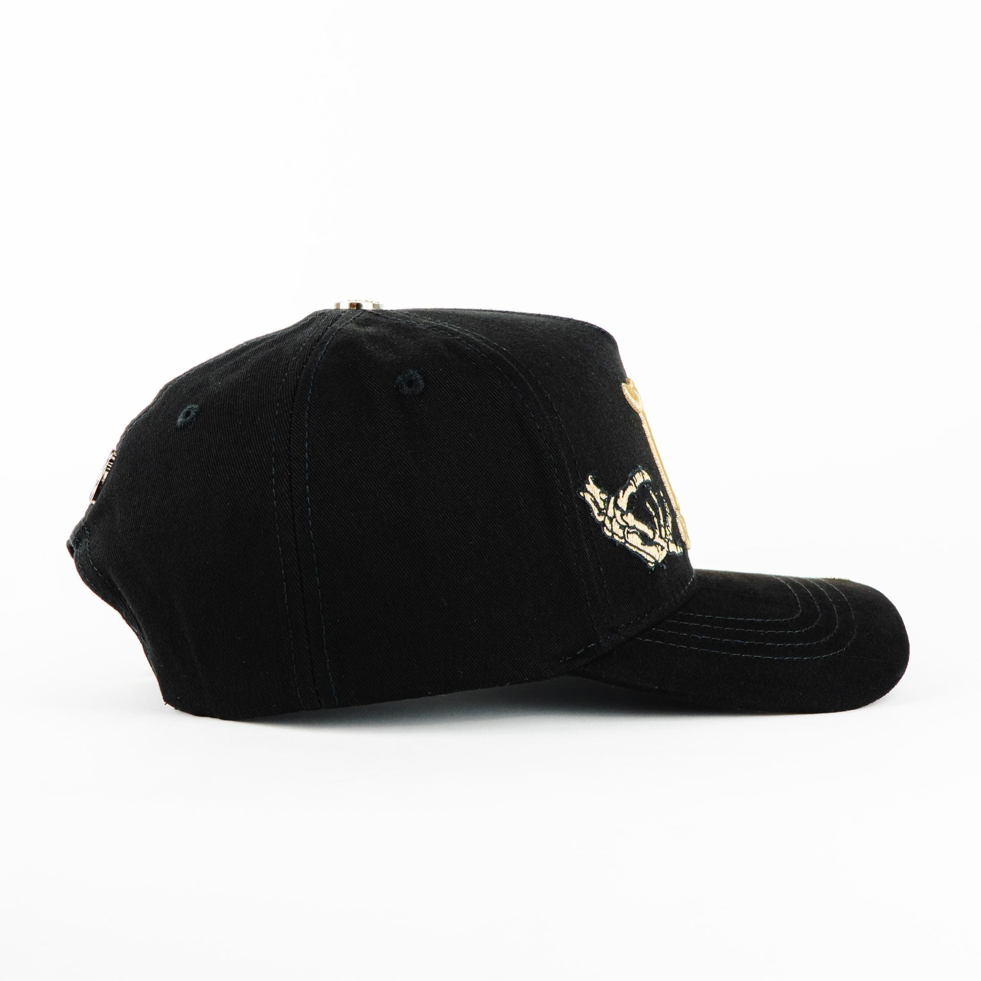 Gorra Ace Hats LA BONE BLACK | Snapback Visera Semicurva