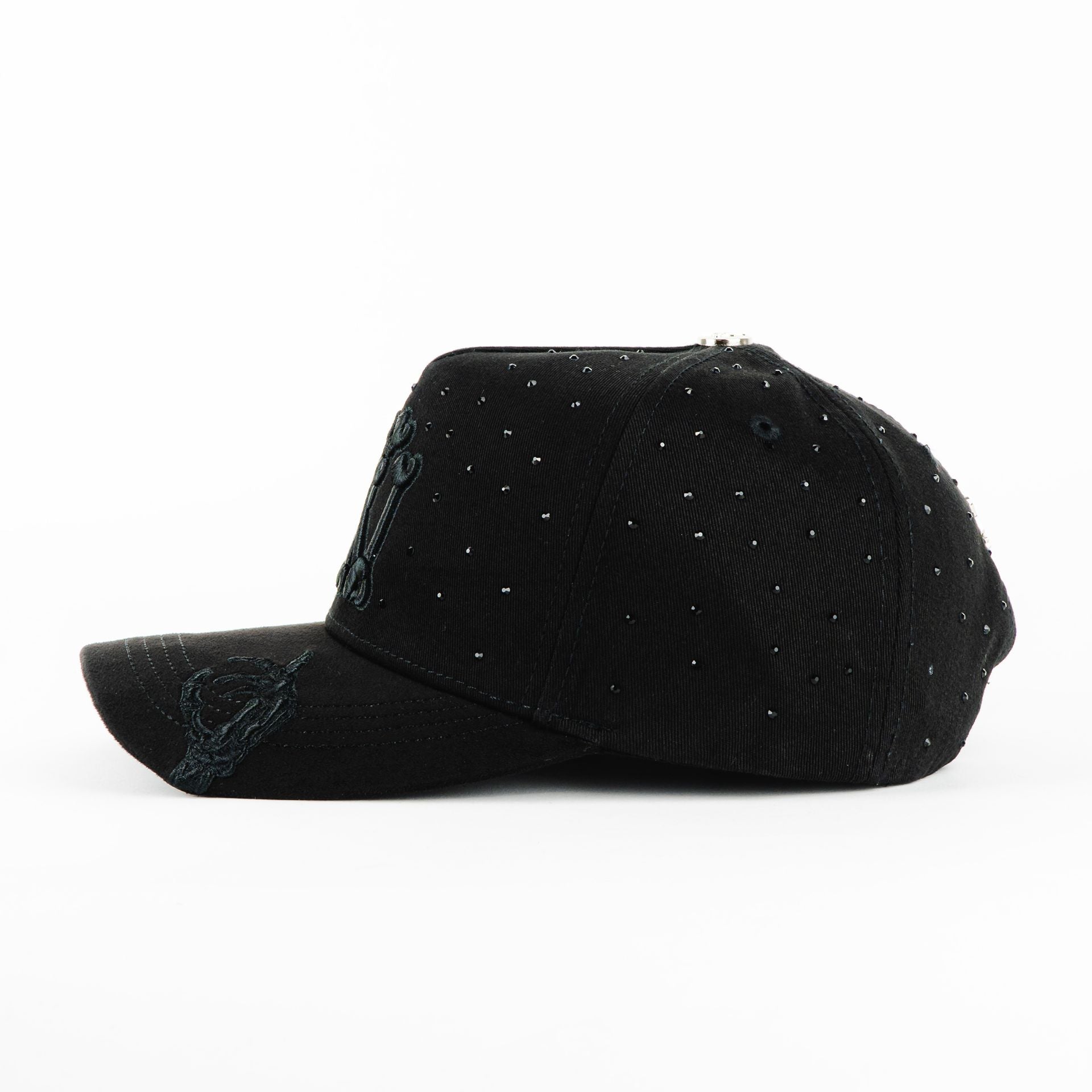 Gorra Ace Hats NY BONE ALL BLACK | Snapback Visera Semicurva