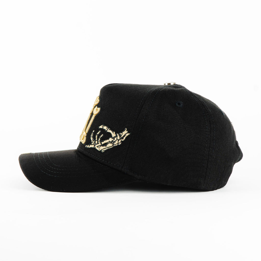 Gorra Ace Hats NY BONE BLACK | Snapback Visera Semicurva
