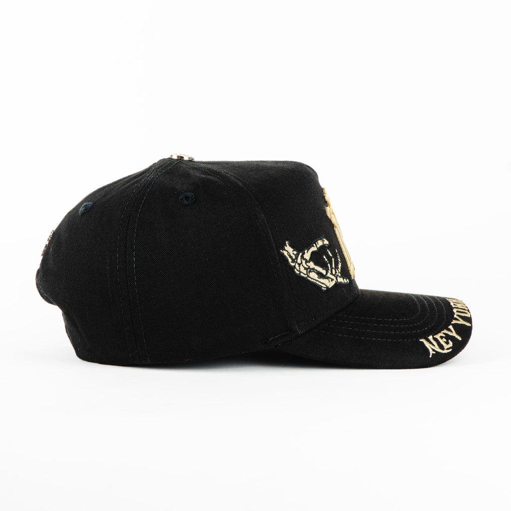 Gorra Ace Hats NY BONE BLACK | Snapback Visera Semicurva