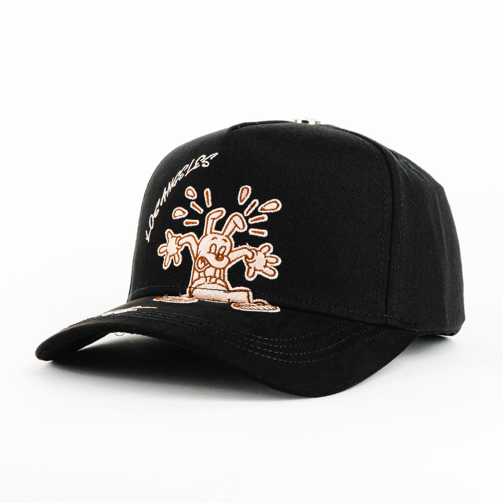 Gorra Ace Hats LA DOG BLACK | Snapback Visera Semicurva