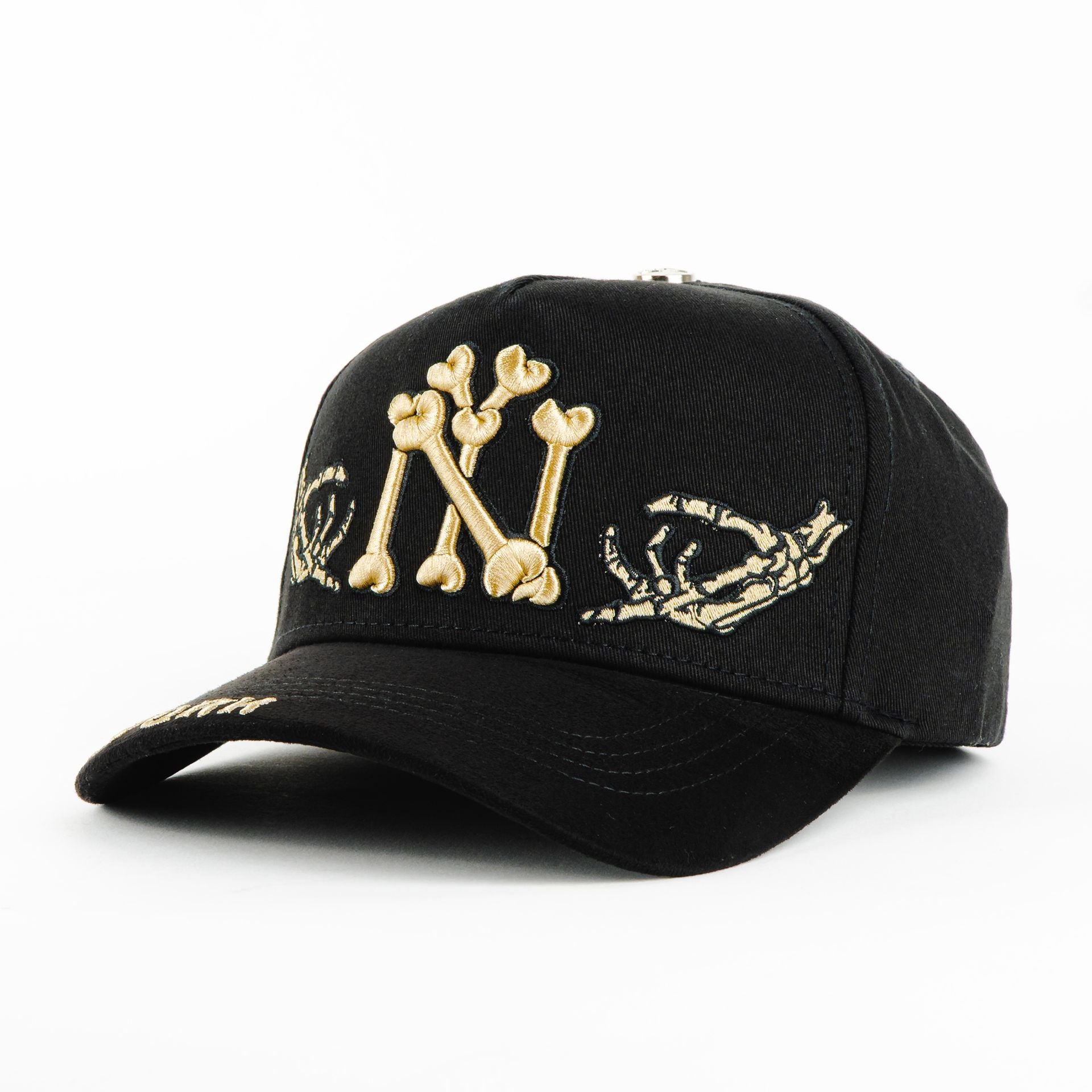 Gorra Ace Hats NY BONE BLACK | Snapback Visera Semicurva