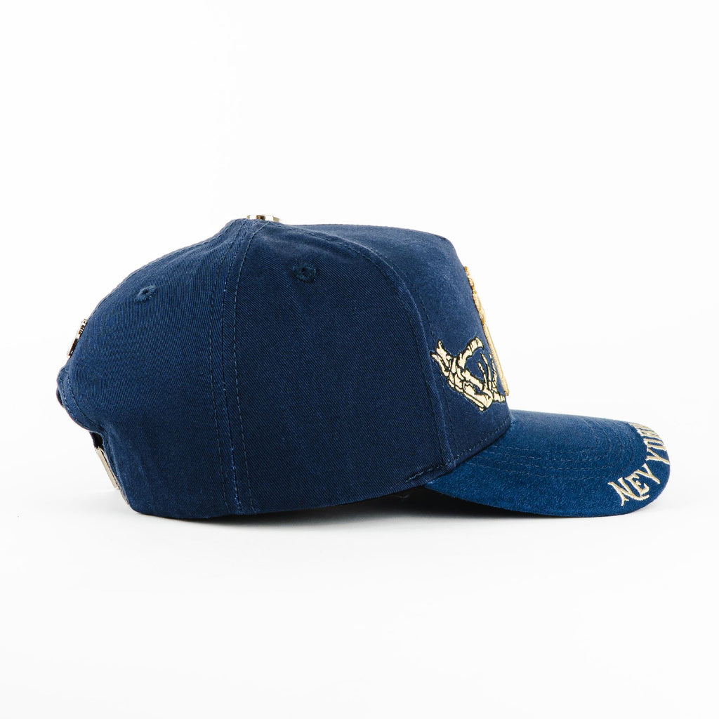 Gorra Ace Hats NY BONE NAVY | Snapback Visera Semicurva