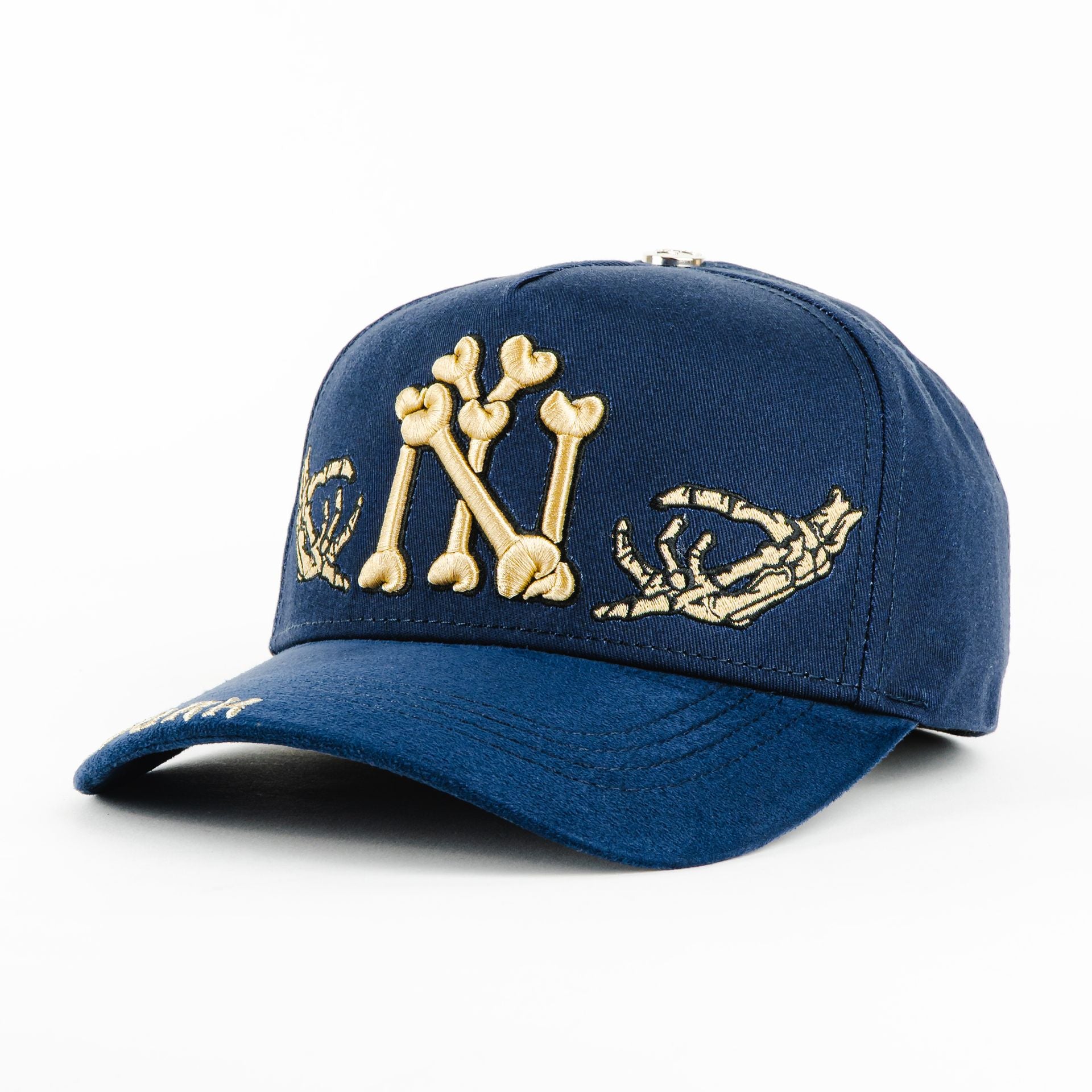 Gorra Ace Hats NY BONE NAVY | Snapback Visera Semicurva