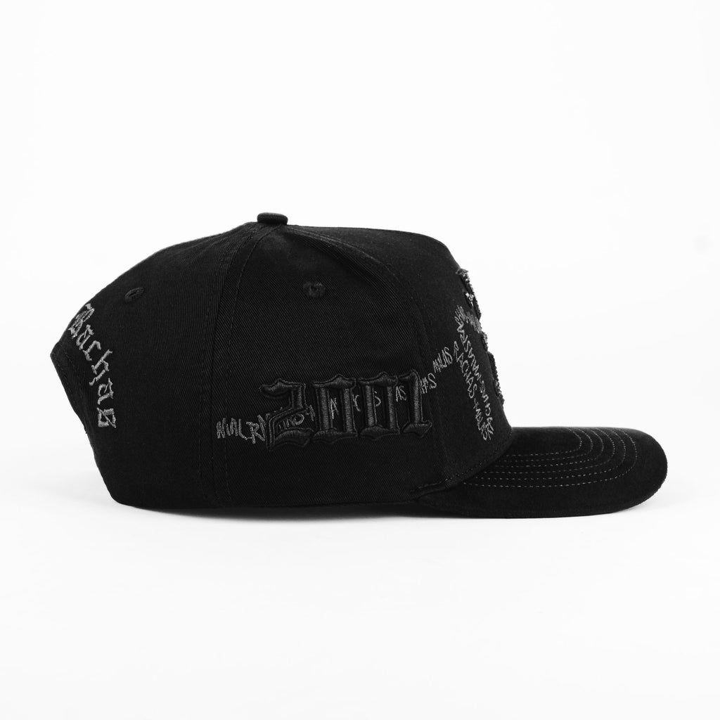 Gorra TOTO Hats TONY AG MALA RACHA ALL BLK | Snapback Visera Semicurva