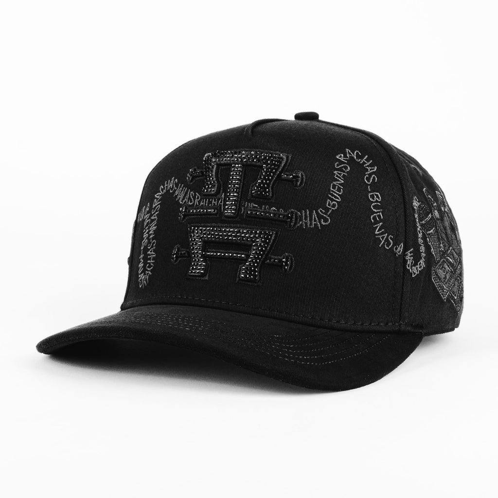Gorra TOTO Hats TONY AG MALA RACHA ALL BLK | Snapback Visera Semicurva