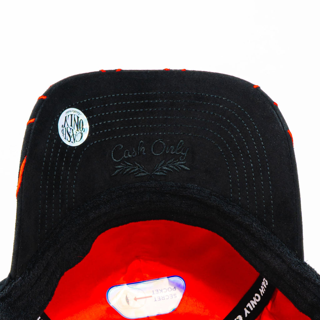 Gorra Cash Only NY FLAMES RED BLACK | Snapback Visera Curva