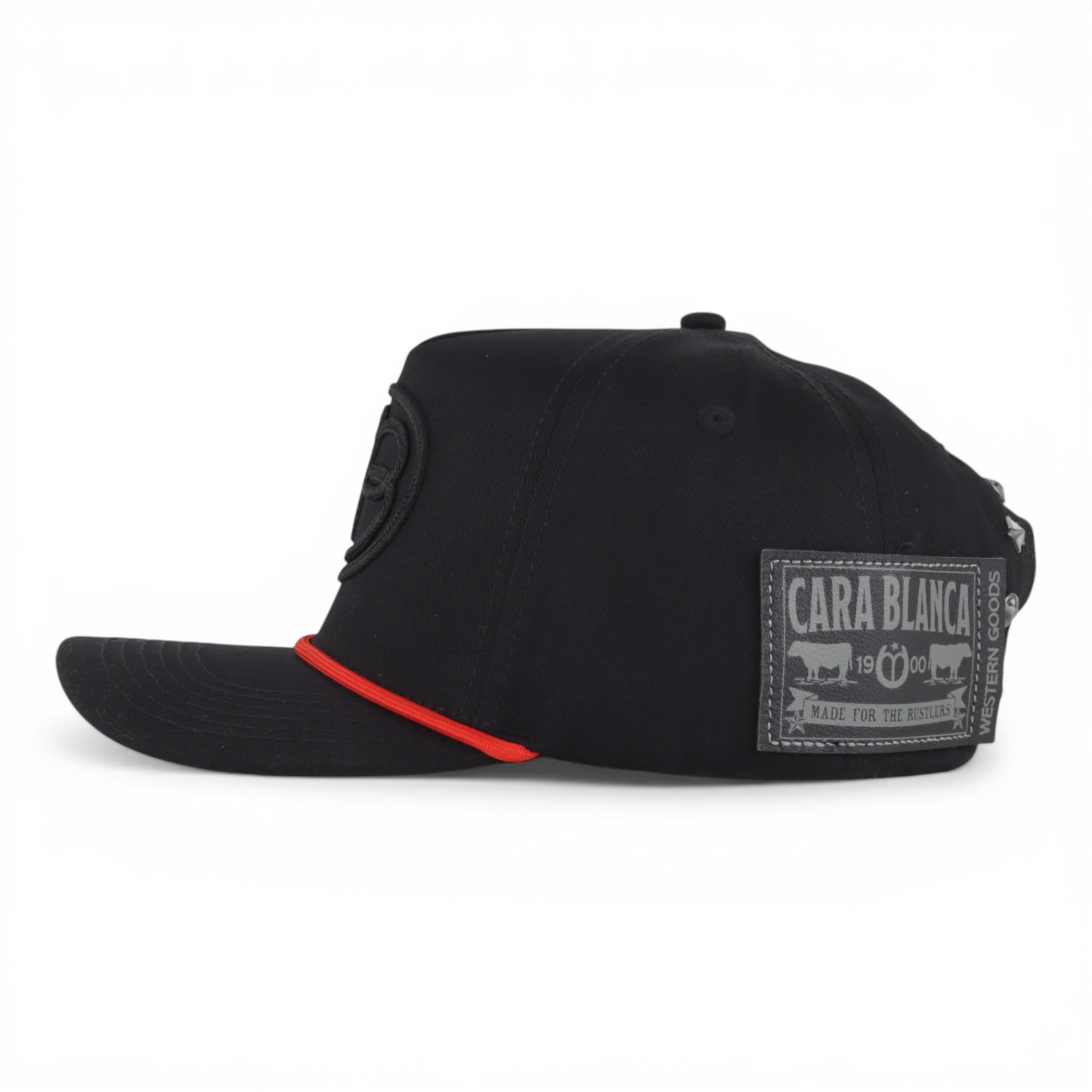 GORRA CARA BLANCA ROPE LOGO BLACK