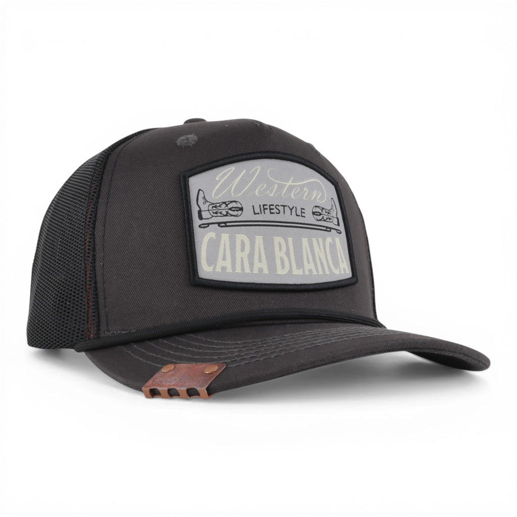 GORRA CARA BLANCA BOOTS AND WEST GREY