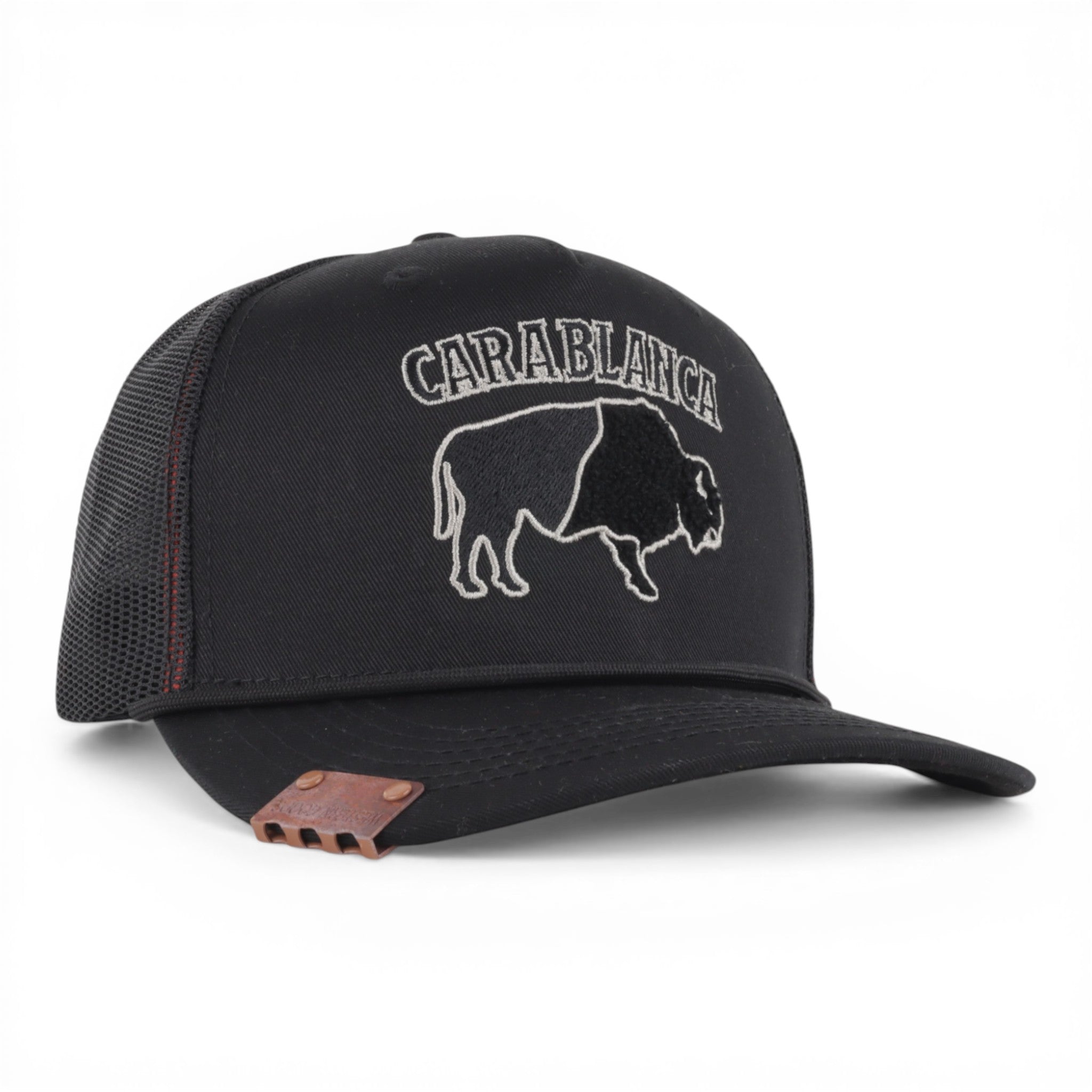 GORRA CARA BLANCA SMOOTH BEFFALO BLACK